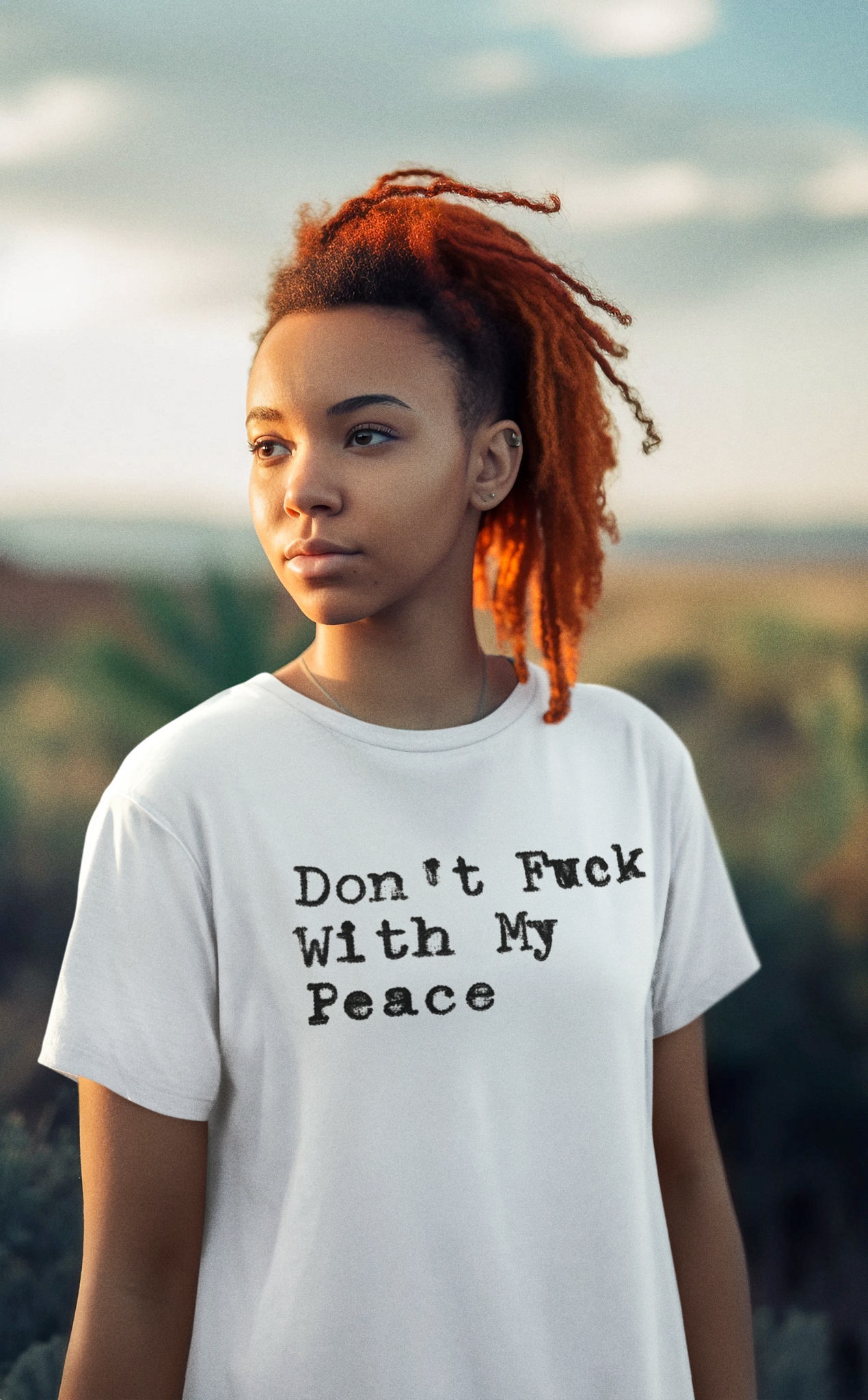 Don't F*ck With My Peace | Hand-Printed Tee